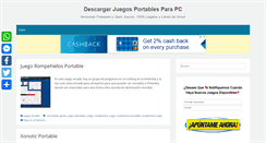 Desktop Screenshot of descargarjuegosportables.com