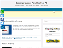 Tablet Screenshot of descargarjuegosportables.com